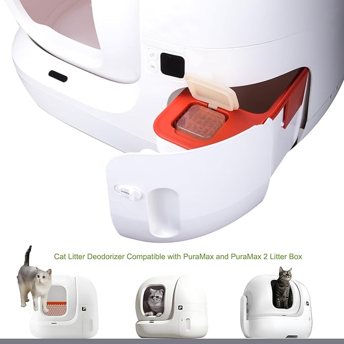 6 Pack Pet Odor Eliminator,Cat Litter Box Odor Deodorant Gel Suitable Compatible with PuraMax 2,PuraMax & MAX PRO and basics cat litter box.