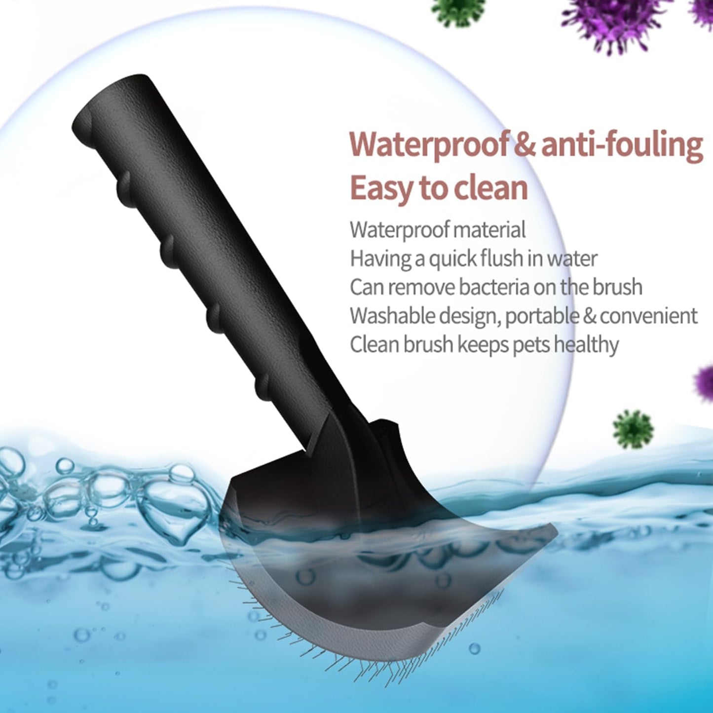 Dog Slicker Brush for Poodles,Doodles,Goldendoodles Grooming Fluffy Shedding Tangles Mats Knots Easy and Quick Best Dog Slicker Brush for Long Thick Curly Coat Labradoodles Dematting.25mm(1'')