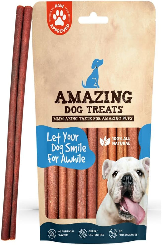 Amazing Dog Treats 12 Inch Collagen Stick - (10 Count)- Collagen Sticks for Dogs - No Hide Dog Bones