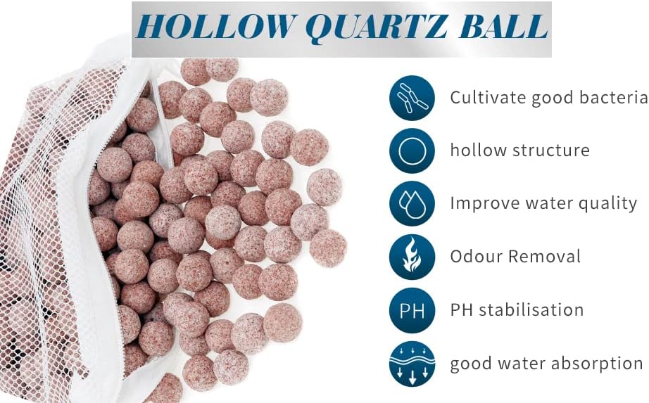 ALEGI 10 lbs Aquarium Ceramic Bio Filter Media Sphere for Freshwater Aquarium and Marine Fish Tank Sump, Canister Filter, Koi Ponds