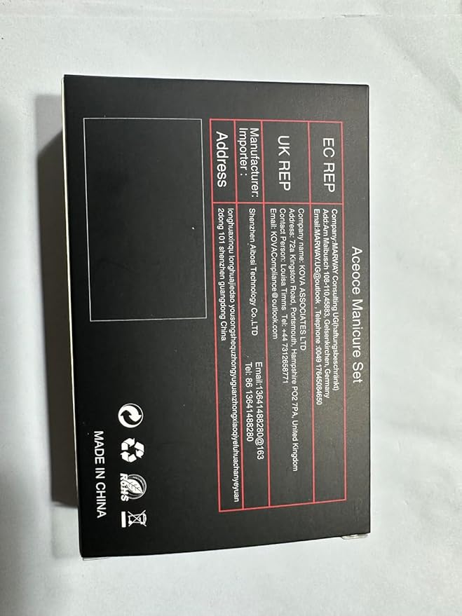 Aceoce Manicure Set Business Gifts Handheld Sized, Nail Clippers Set Tools Luxurious Manicure Set Professional Stainless Steel Nail Clippers with Travel Case for Men Women Teens Parents Colleagues