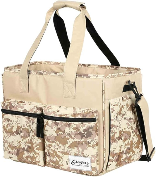 Cat Carrier Bag, Foldable Pet Bag Airline Approved, Pet Travel Carrier for Medium Cats Small Cats Dogs, Sturdy Transport Carriers Long Trips(Brown)