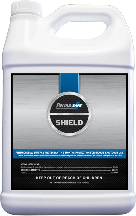 PermaSafe Shield, 90-Day Antimicrobial Surface Protectant; Mold, Mildew, Fungi, Algae and Odor Inhibitor, and More. 1 Gal.
