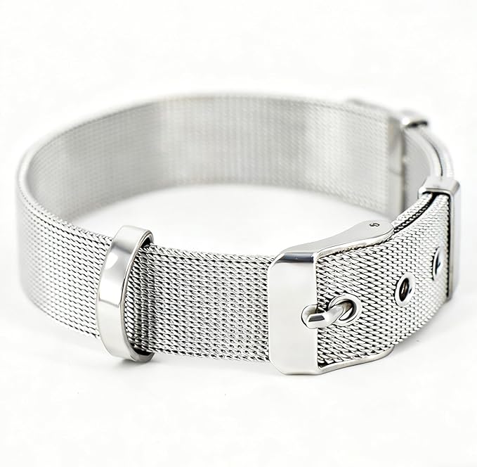 Stainless Steel Waterproof Medium Adjustable Breathable Belt Pet Collar Dog Cat Kitten Imitation Woven Tape Slip Durable Stainless Steel Waterproof Small Choker