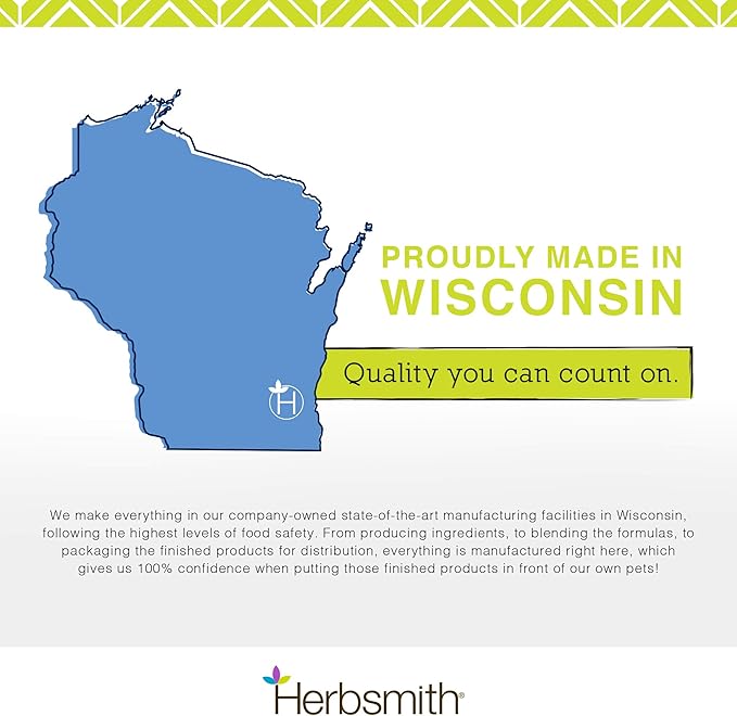 Herbsmith Organic Slippery Elm - Digestive Aid for Dogs and Cats - Constipation and Diarrhea Relief for Dogs and Cats - Megaesophagus Dog Aid - 450g