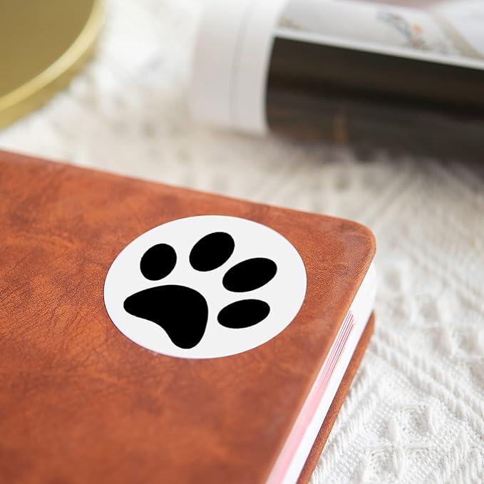 250 Paw Print Awareness Stickers - Fundraise for Animal Rights, Stop Abuse, Perfect for Pet Lovers, Businesses, Clinics, Labels, Scrapbooks