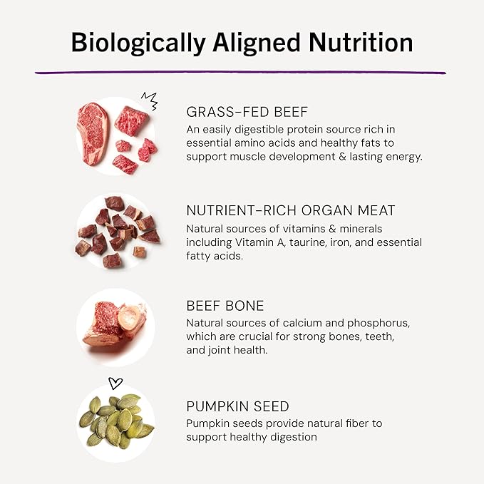 Stella & Chewy's Freeze-Dried Raw Cat Dinner Morsels - Premium Beef Recipe with 98% Grass-Fed Meat & Organs - Natural Grain-Free Cat & Kitten Food - Made in USA - 3.5 oz