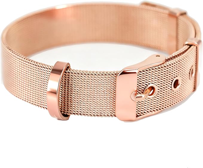 Stainless Steel Waterproof Small Rose Gold Adjustable Breathable Belt Pet Collar Dog Cat Kitten Imitation Woven Tape Slip Durable Stainless Steel Waterproof Small Choker