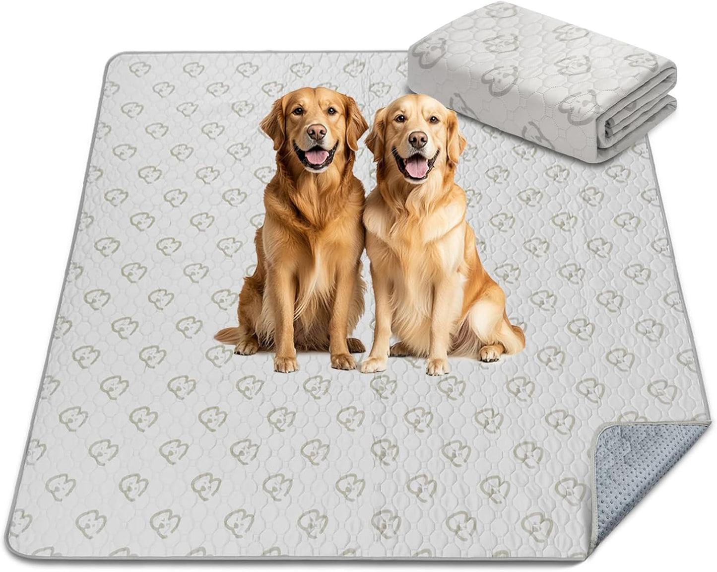FXW Washable Pee Pads for Dogs, Puppy Pads with Super Absorbent, Specifically Designed for FXW Rollick/Homeplus 24inch 8 Panels Dog Playpen, 63" Square, Khaki, 1 Pack