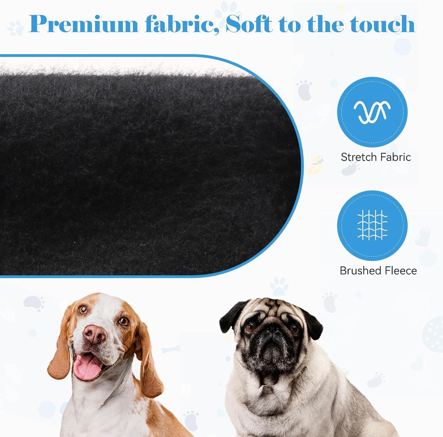 Dog Sweaters for Small Dogs Dog Hoodie Pet Sweater Soft Solid Brushed Fleece Pet Clothes Hoodie Sweatshirt with Pocket(Black-S)