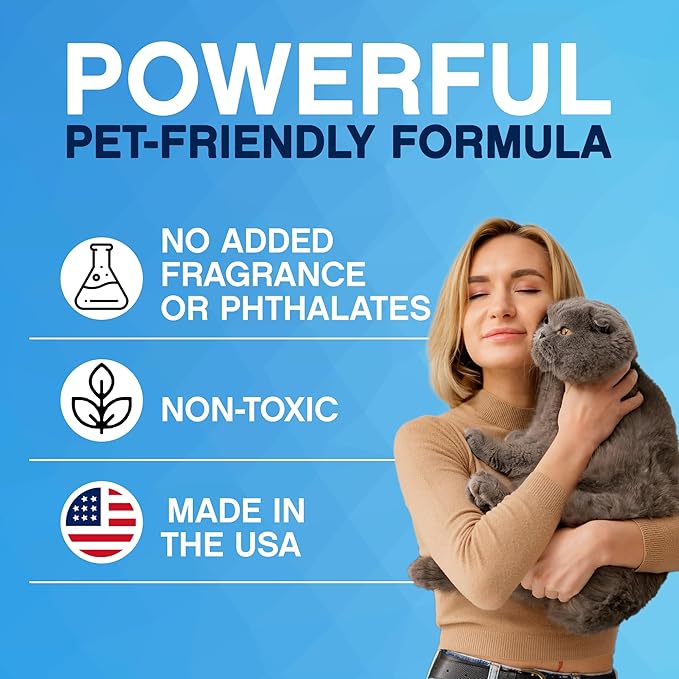 Cat Litter Deodorizer - Unscented Odor Eliminator & Litter Box Cleaner & Freshener, Non-Tracking, Dust-Free, Easy Clump & Seal, Stain & Odor Control, Advance Odor Control Technology - 16oz