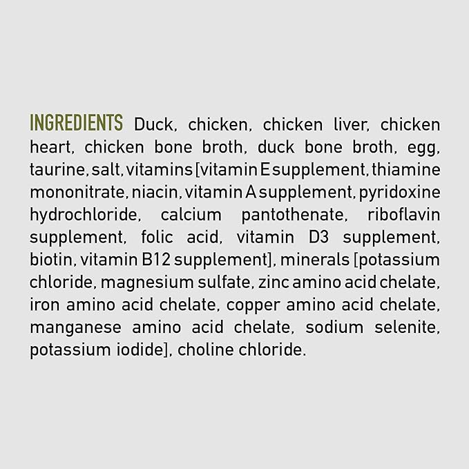 ORIJEN Duck + Chicken Entrée in Bone Broth, 5.5oz, 12 Cans