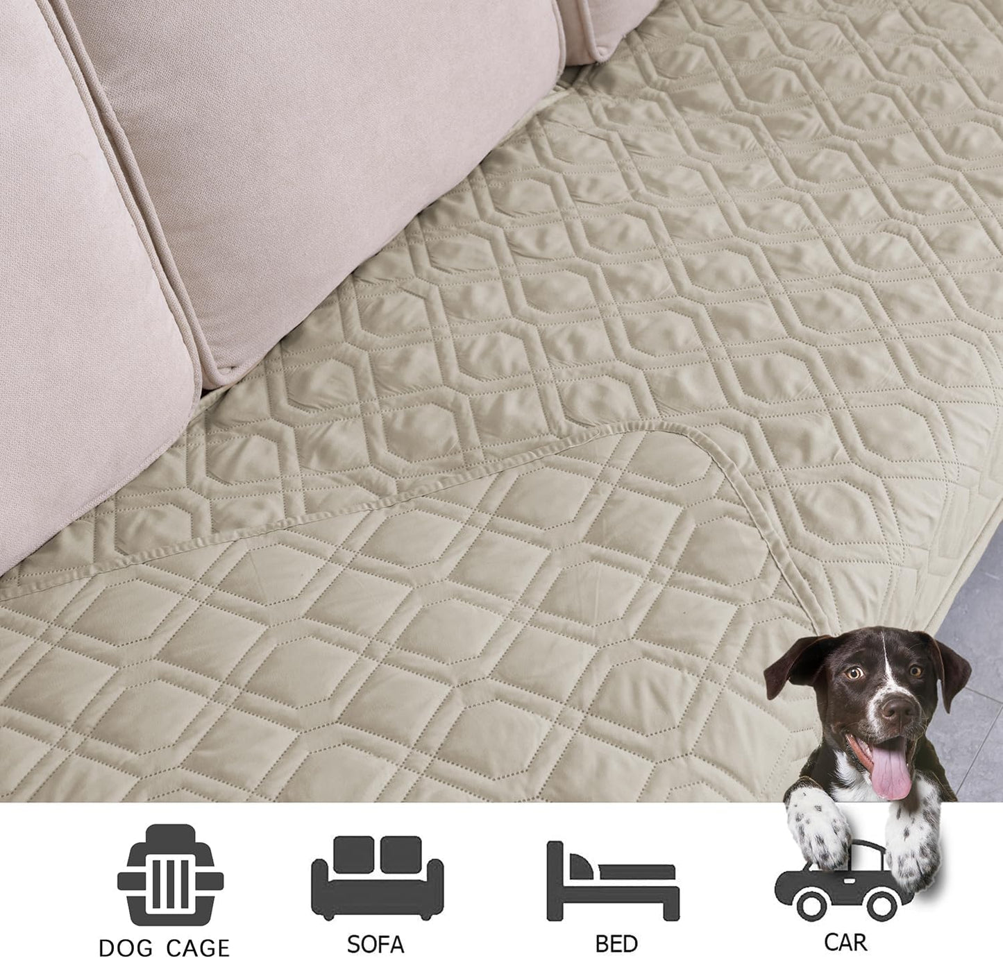 Ameritex Waterproof Dog Bed Cover Pet Blanket for Furniture Bed Couch Sofa Reversible