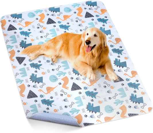 Washable Pee Pads for Dogs, Extra Large 60"x48" Super Absorbent Reusable Training Dog Pads, 100% Waterproof Non-Slip Dog Pee Pads Whelping Pads Dog Playpen Pads Extra Dog Pads Dog Mat Pet Pads