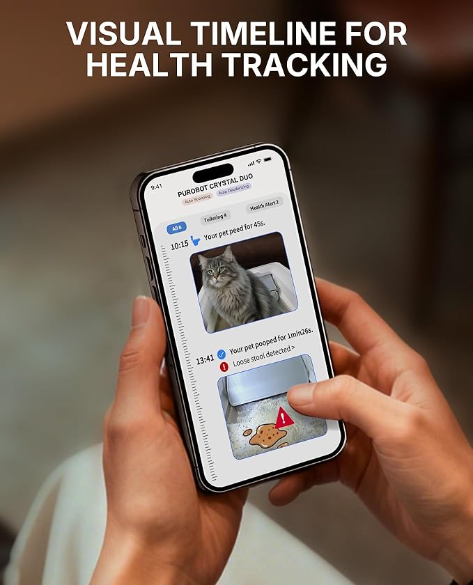 PETKIT Open-Top & AI Camera Self Cleaning Cat Litter Box, Urinary Health Monitor Automatic Cat Litter Box, Smart Robot with 2-Way Raking/5G WiFi/Safety Sensors/Odor Control for Multiple Cats (Grey)