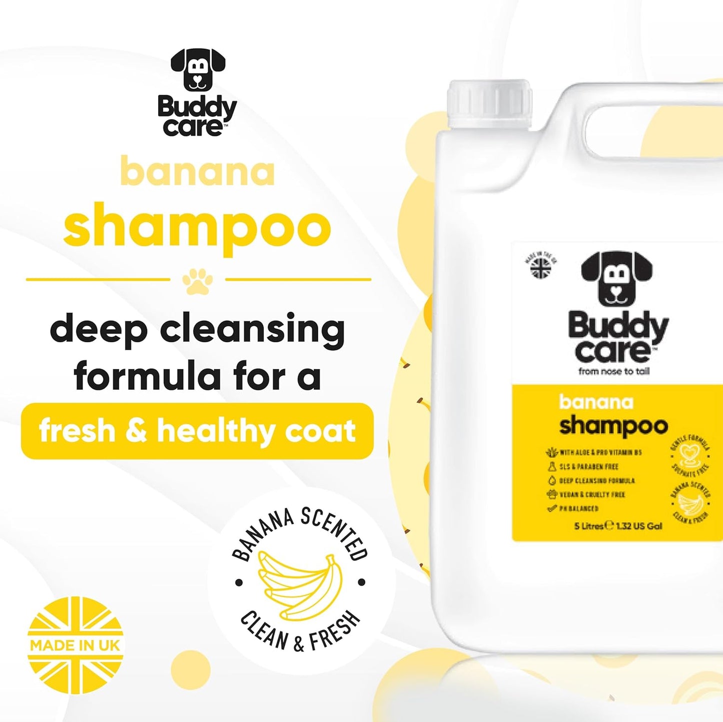 Banana Dog Shampoo & Conditioner by Buddycare (169.07oz)