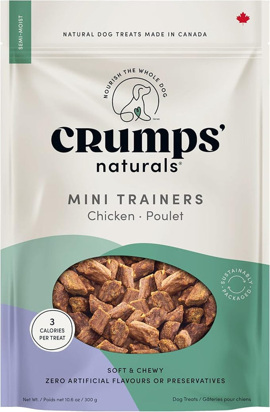 Crumps Naturals Mini Trainer Semi Moist Chicken 300g/10.6oz(Product Packaging May Vary)