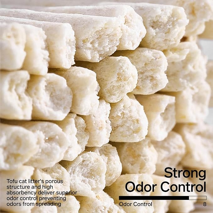 pidan Mix Cat Litter,Tofu Cat Litter with Bentonite 70%:30%,Absorbent and Fast Drying,Flushable Tofu Litter,Selected Quality Pea Dregs,5-Fold Water Absorption,Strong Clumping(5.3lb×4bags)