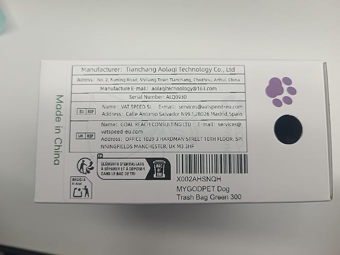 Dog Poop Bags Rolls 300 Count Biodegradable Poop Bags Refills for Dog and Cat Ocean Soap Scented Waste Bag Leak Proof Doggie Poop Bag Doggy Trash Bag Green