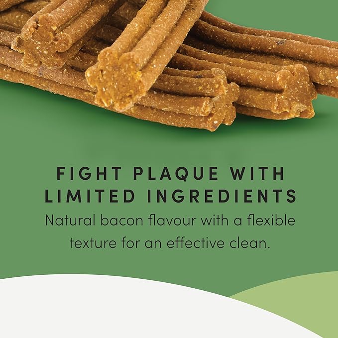 Crumps' Naturals Bacon Dental Dog Treats (10 count), 7"