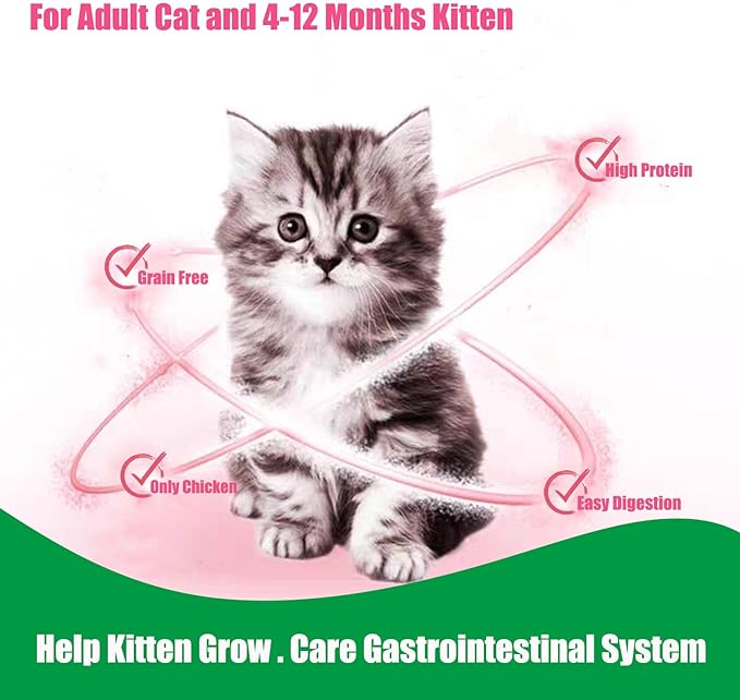 Freeze Dried Chicken Raw Cat and Dog Treats,8oz/228g Healthy Single Ingredient Chicken Breast Cube High Protein Weight Control Traing Treats for Small Dogs Cats Food