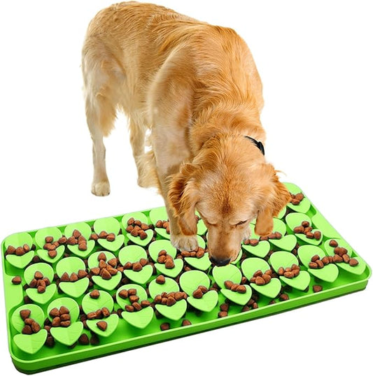 Medium Silicone Snuffle Mat for Dogs, Dog Lick Mat Slow Feeder for Slow Eating,Suction Cups Snuffle Mat for Dogs Large Breed Training Smell,Encourages Natural Foraging Skill,Sniffing