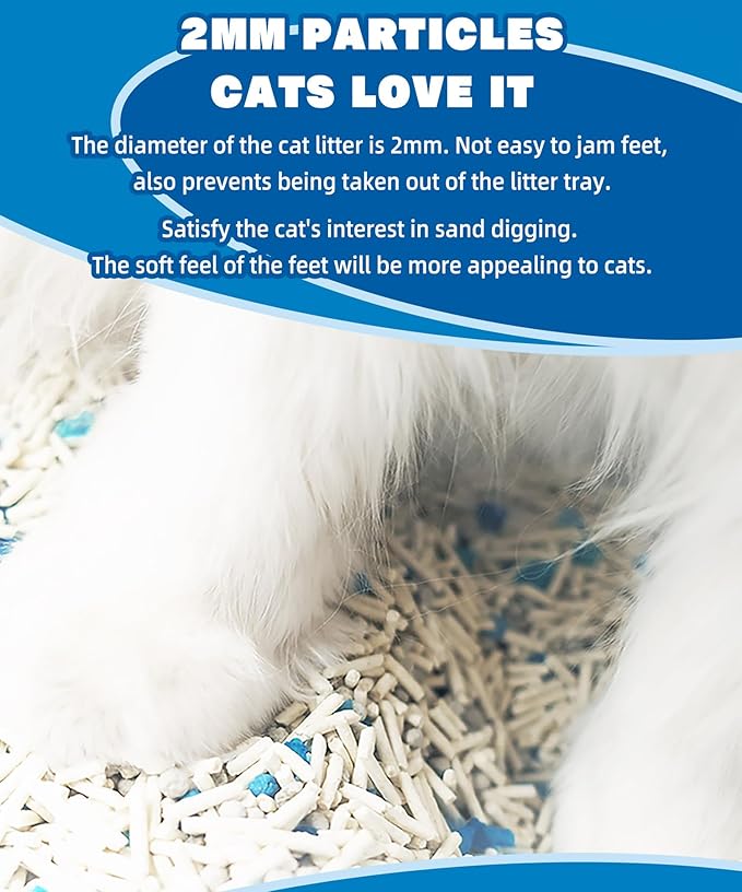 NIKORO Tofu Cat Litter,Strong Clumping Cat Litters,Odor Control and Unscented Ultra Absorbent Water Flushable Bentonite Tofu Cat Litter,Dust Free Scent Free,21 lbs(5.29 lbs×4Bags)