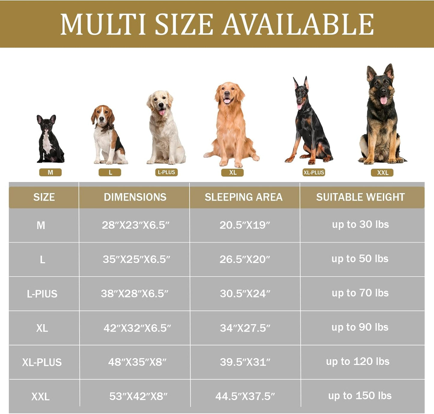 Bedfolks Orthopedic Dog Bed, Waterproof Dog Sofa Bed for Large Dogs, Egg Foam Pet Couch Bed with Removable Washable Cover and Nonslip Bottom, Light Grey