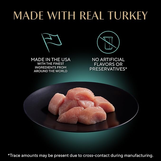 Sheba Perfect Portions Kitten Wet Cat Food Pate Turkey Entree, 2.6 oz. Twin-Pack Trays (24 Count, 48 Servings)