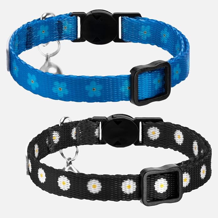 CollarDirect Cat Collar Breakaway with Removable Bell Set of 2 PCS