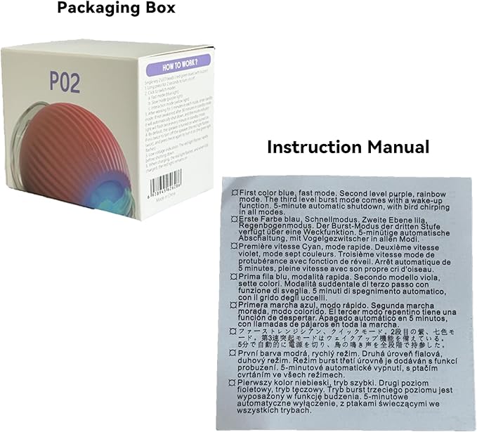 2 Packs Speed 2.0 Tail Interactive Cat Toys for Indoor Cats, Chirping & Motion Activate Cat Toy, Smart Kitten Rolling Ball Moving Ball Toys, Rechargeable Dog Cats Bal l for Enrichment Exercise