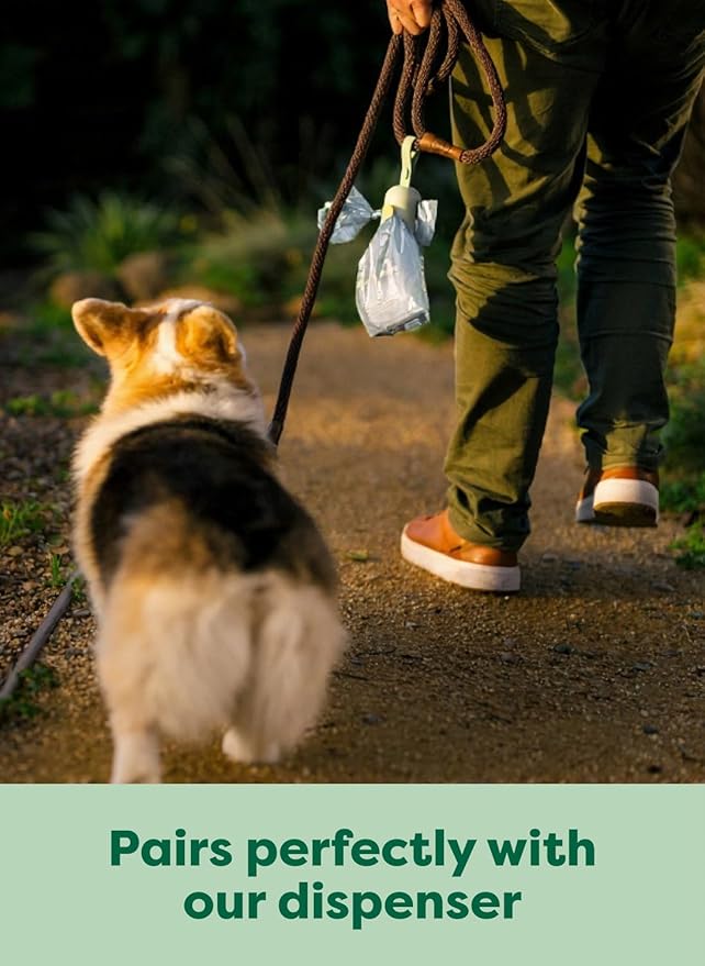 Earth Rated Poop Bags for Dogs, Guaranteed Leak Proof and Extra Thick Waste Bag Refill Rolls, Peach and Lotus, 280 Count