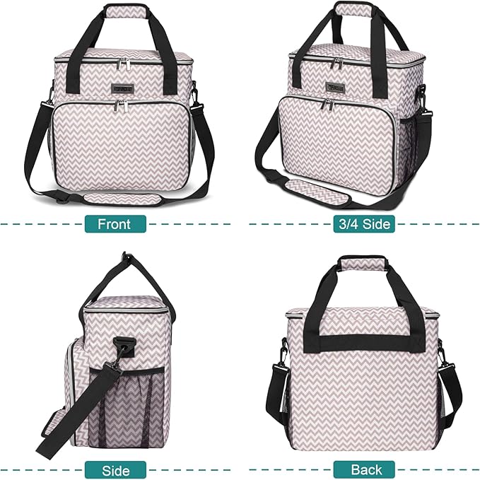 BAGLHER Dog Travel Bag, Pet Travel Bag (ALL Pet Travel Supplies), With 2 Pet Food Containers and 2 Collapsible Silicone Bowls; Essential Kits for Pet Travel BLW