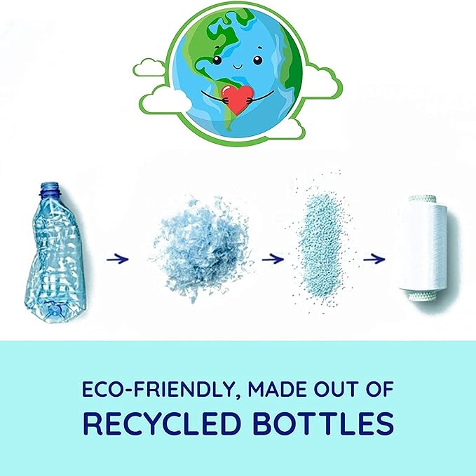 Pawtitas Recycled Blue Reflective Cat Collar – Eco-Friendly Breakaway Safety Buckle, Adjustable Kitten & Adult Collar with Removable Bell and High-Visibility Strap