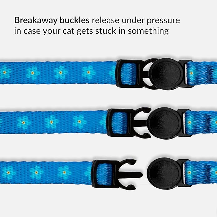 CollarDirect Cat Collar Breakaway with Removable Bell Set of 2 PCS