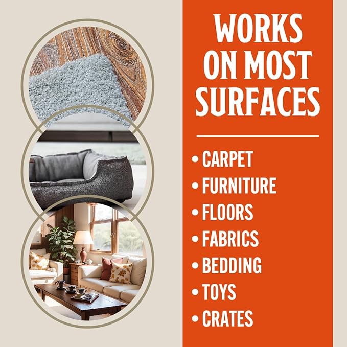 Grandpa Gus's Natural Instant Pet Odor Eliminator, Ready-to-Use Spray, Removes Strong Odor and Smell from Small Animal, Dog & Cat, Home, Carpet & Furniture, 4 fl oz (Pack of 2)