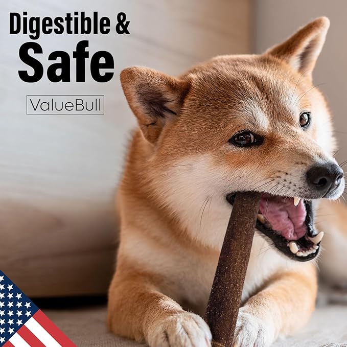 ValueBull USA Collagen Sticks for Small Dogs, 6 Inch Extra Thin Chews, Natural Dog Treats, 100 Count Bulk Pack - Promotes Joint, Skin & Coat Health with Glucosamine and Chondroitin