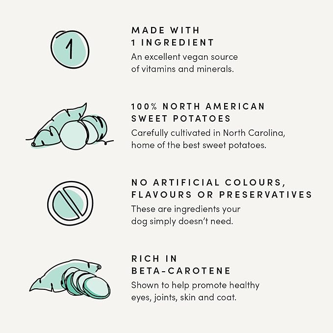 Crumps Naturals Sweet Potato Chews 612g/21.6oz