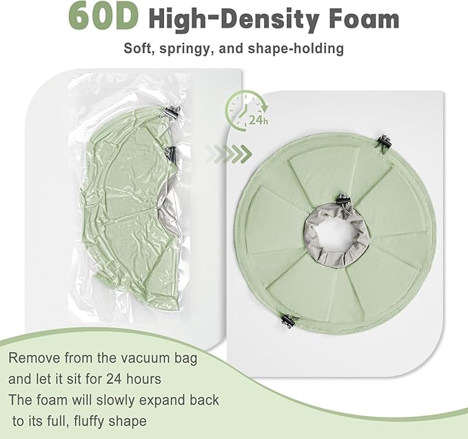 Cat Cone Collar Soft, Adjustable Elizabethan Collar for Cats to Stop Licking, Comfortable Lightweight Kitten Cone for Wound Healing and Surgery Recovery,Green,M