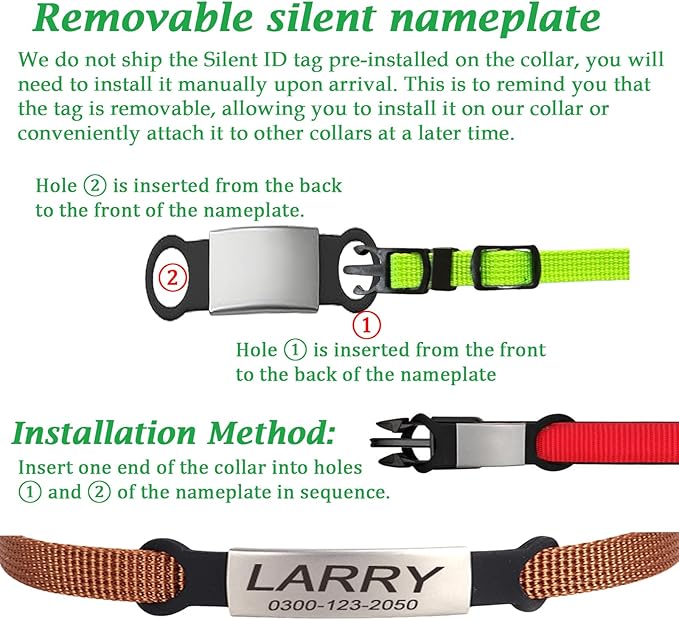 Personalized Kitten Cat Collar with Safe Breakaway Quick Release Buckle Bell ID Tag Custom Name and Phone Number for Boy Girl Cats