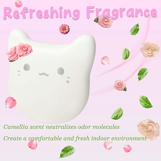 6PCS Pets Deodorizing Pods for Cumrige Self Cleaning Litter Box, Odor Remover for Fumoi Automatic Cat Litter Box, Camellia Flower Scented, Long-Lasting Fragrance, Keep Home Fresh