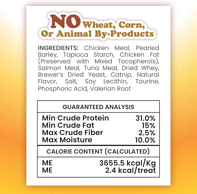 Meowijuana Crunchie Munchie Catnip Treats Bundle | 2 Chicken and 1 Seafood Medley | Made with Organic Catnip | Produced in The USA | Low Calorie Cat Snack