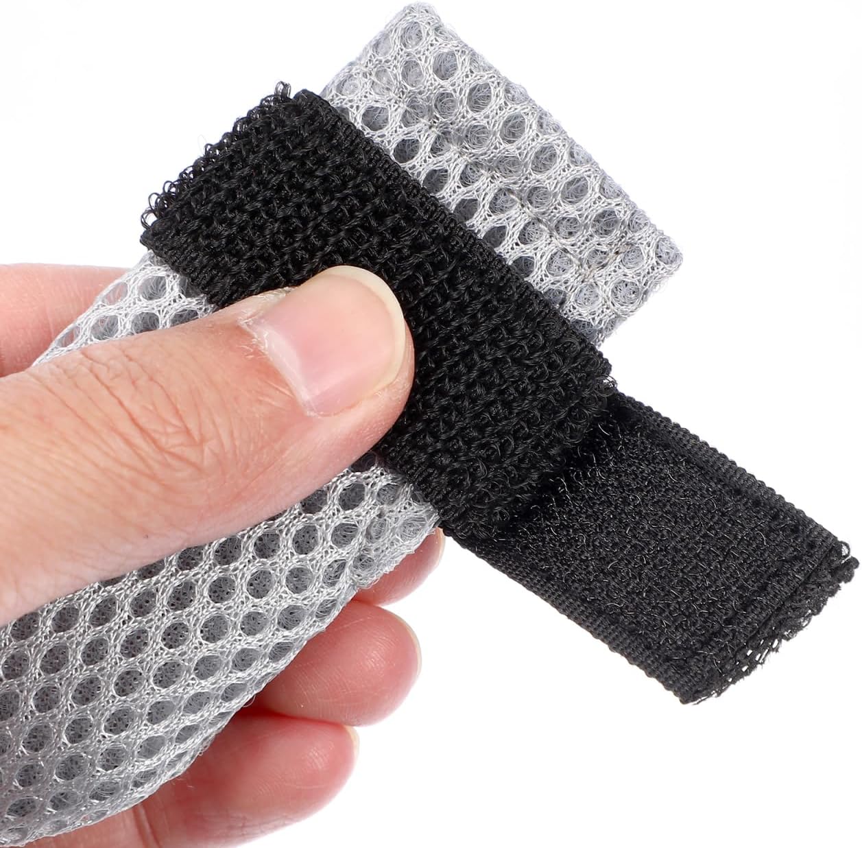 4Pcs Cat Nail Caps, Cats Booties Mittens Paw Covers Caps Shoes for Bathing Shaving Checking Nail Cutting, Pet Grooming Socks AntiScratch Adjustable Pet Claw Protector Foot Sleeves, Grey M