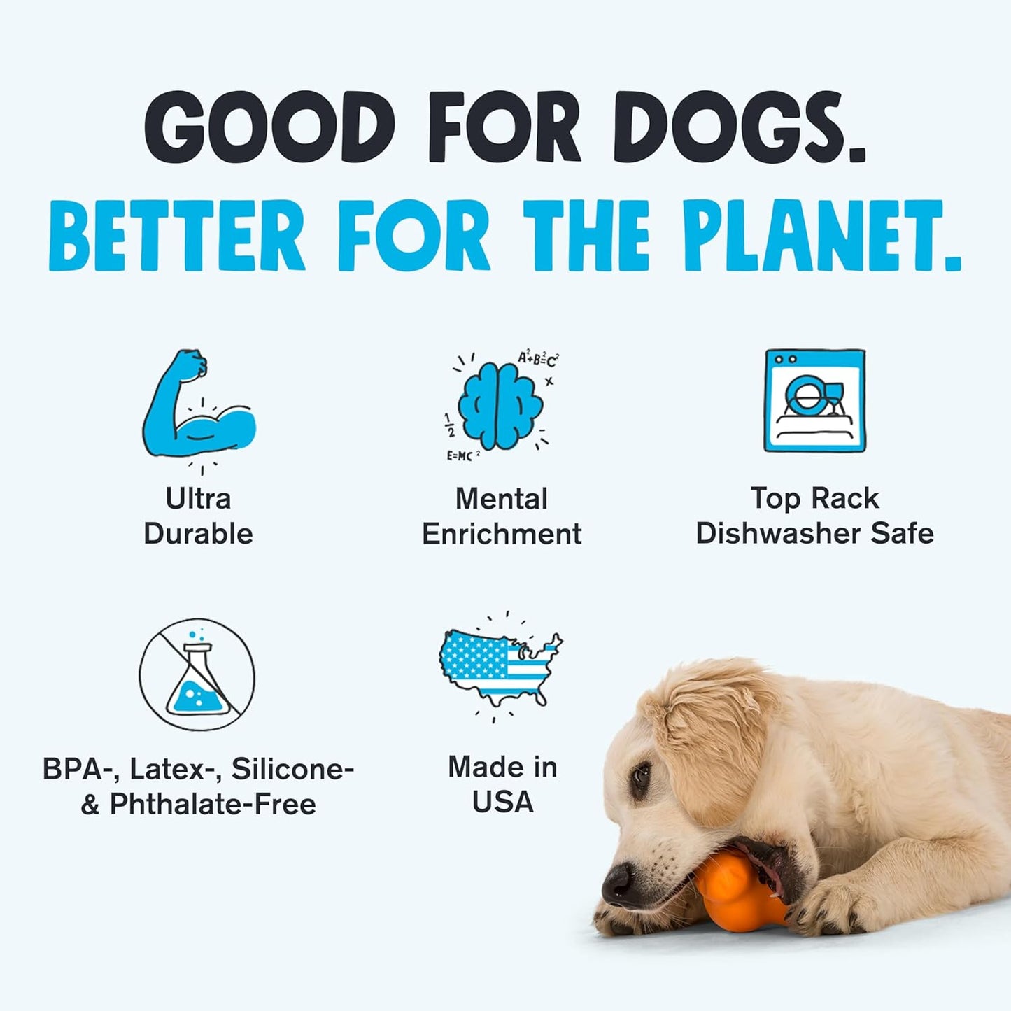 WEST PAW Zogoflex Tux Treat Dispensing Dog Chew Toy – Interactive Chewing Toy for Dogs – Dog Games for Aggressive Chewers, Fetch, Catch – Holds Kibble, Treats, Large 5", Bubblegum