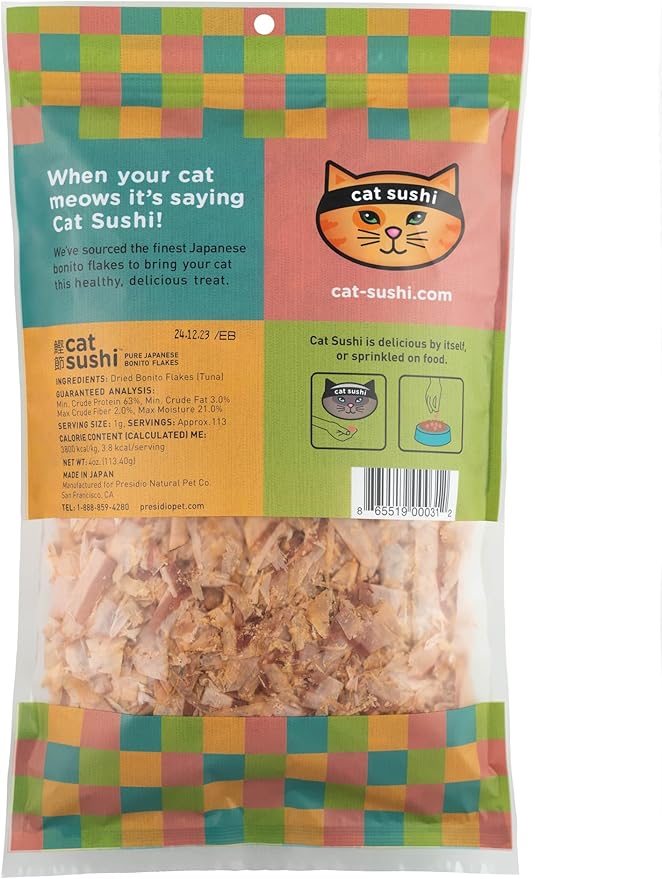 Cat Sushi Bonito Flakes, Classic Cut, Value Size, 4 oz