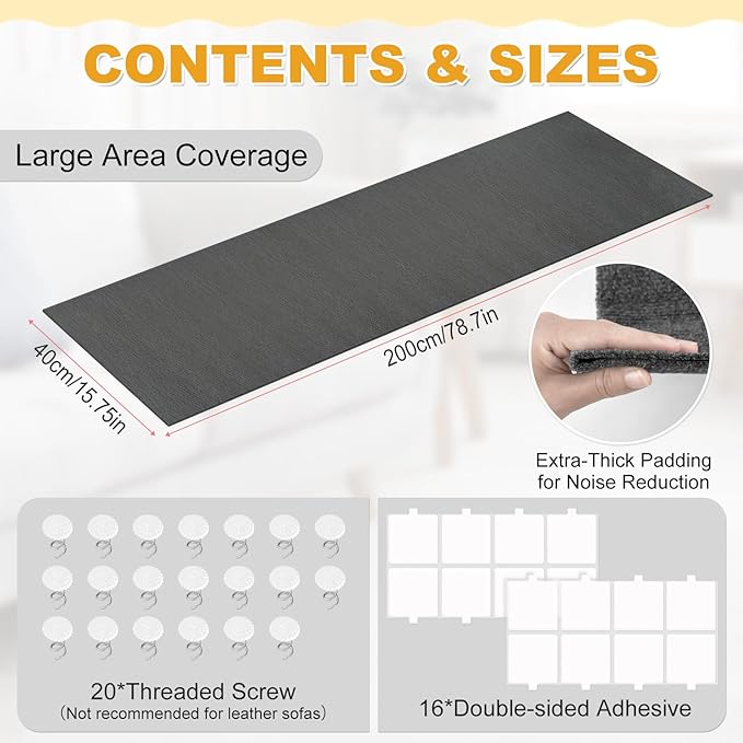 78.7x15.8in Large Size Durable Cat Scratch Furniture Protector,Self-Adhesive Couch Protectors from Cats Scratching,DIY Climbing Cat Scratcher Mat for Furniture,Cat Scratch Couch Protector,Gray