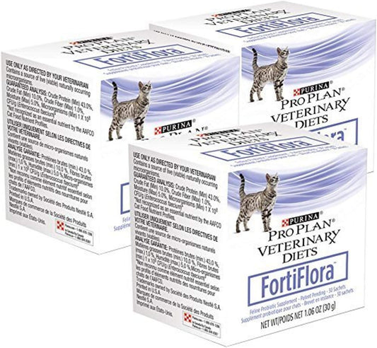Purina 3-Pack Fortiflora Feline Nutritional Supplement for Pets