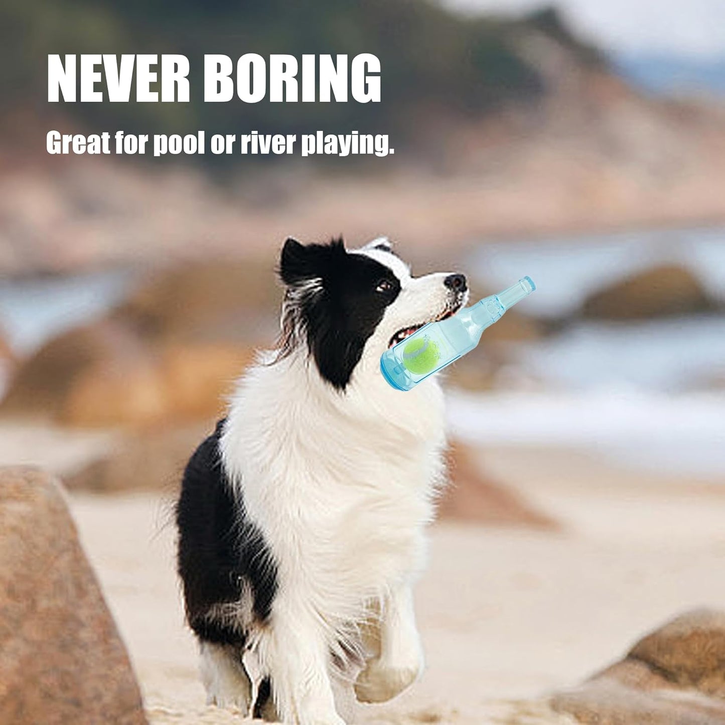 Dog Squeaky Floating Toy for Small Medium Large Dogs Training Fetch Indestructible Dog Chew Toys Indoor Pool Beach Outdoor Pet Supplies Red M