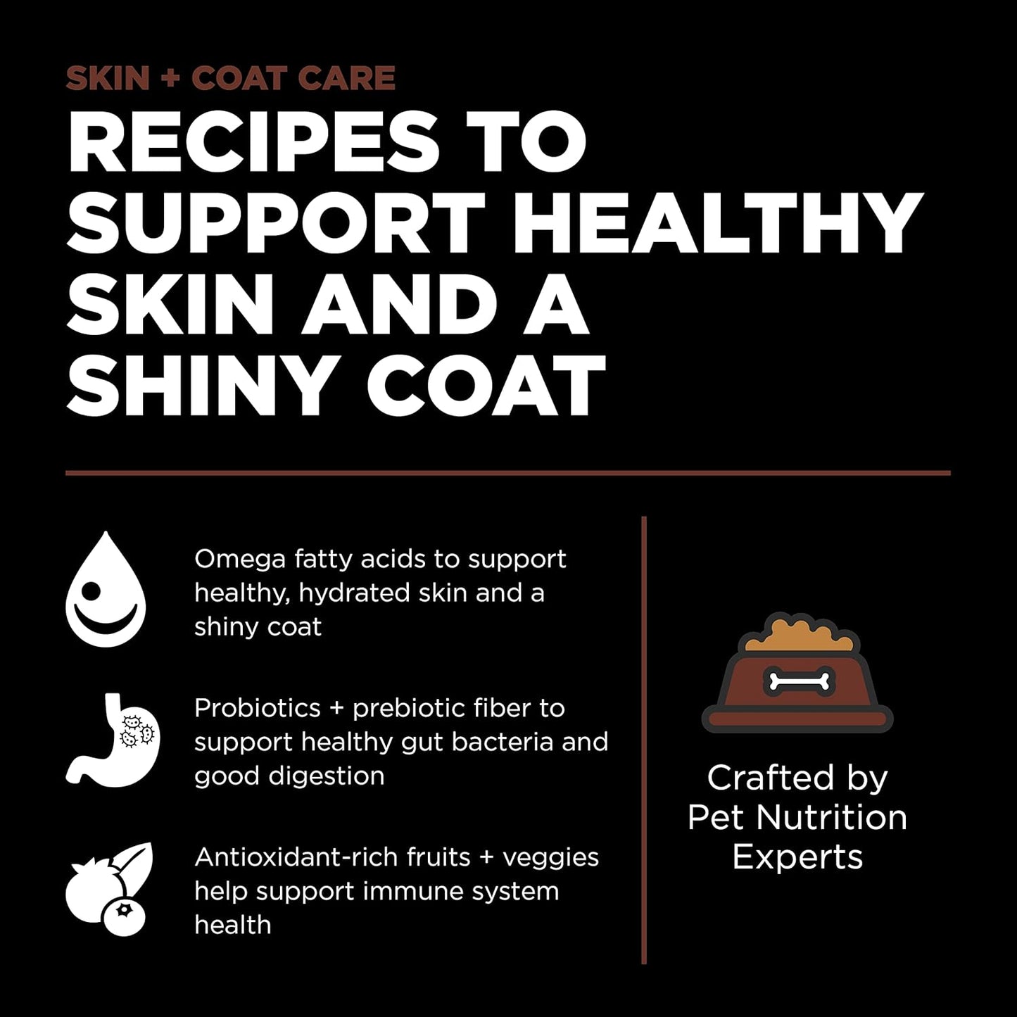 Go! Solutions Skin + Coat Care, Dry Dog Food, Large Breed Puppy Salmon Recipe with Grains, 25 lb Bag