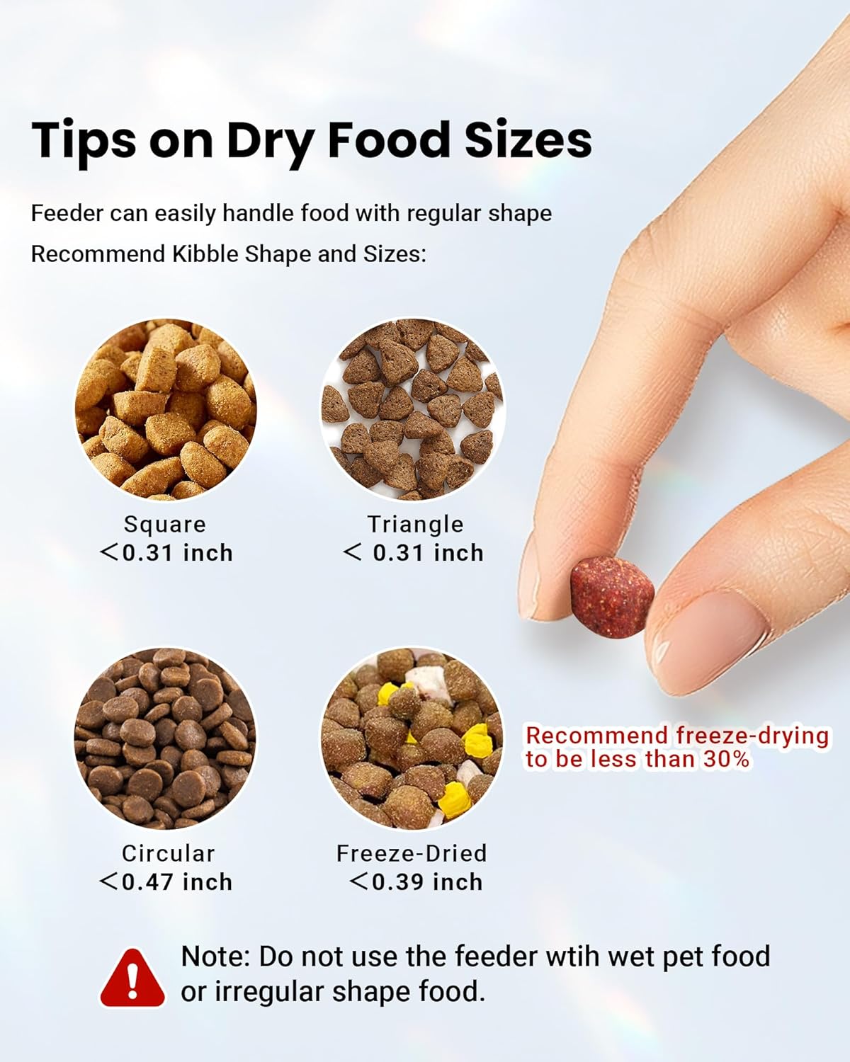 Automatic Cat Feeder for 3 Cats, 6L/25 Cups Smart WiFi Pet Feeder, Strong Anti-Jam System, Dual-Effect Desiccant Cat Food Dispenser, with 10S Voice Recorder for Cats and Small Dog(White)